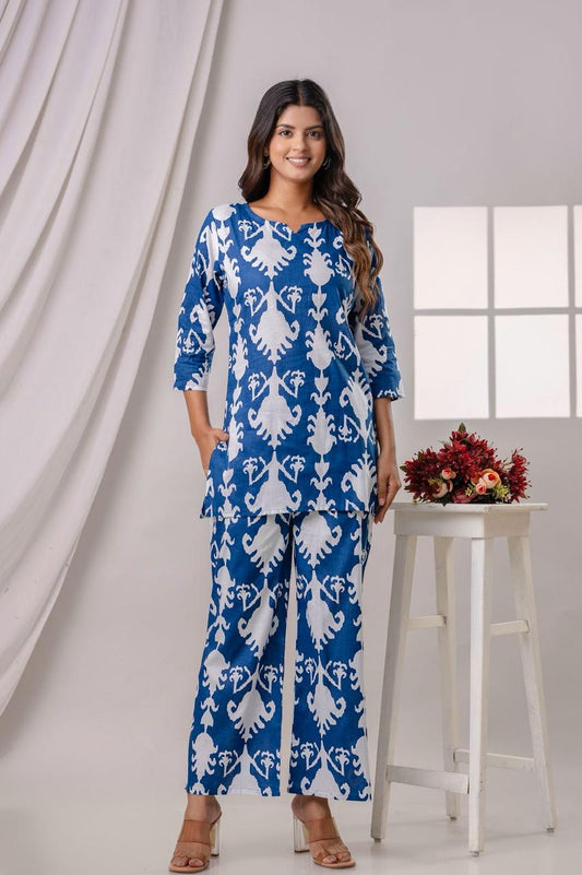 Printed Cotton Co-Ord Set for Women