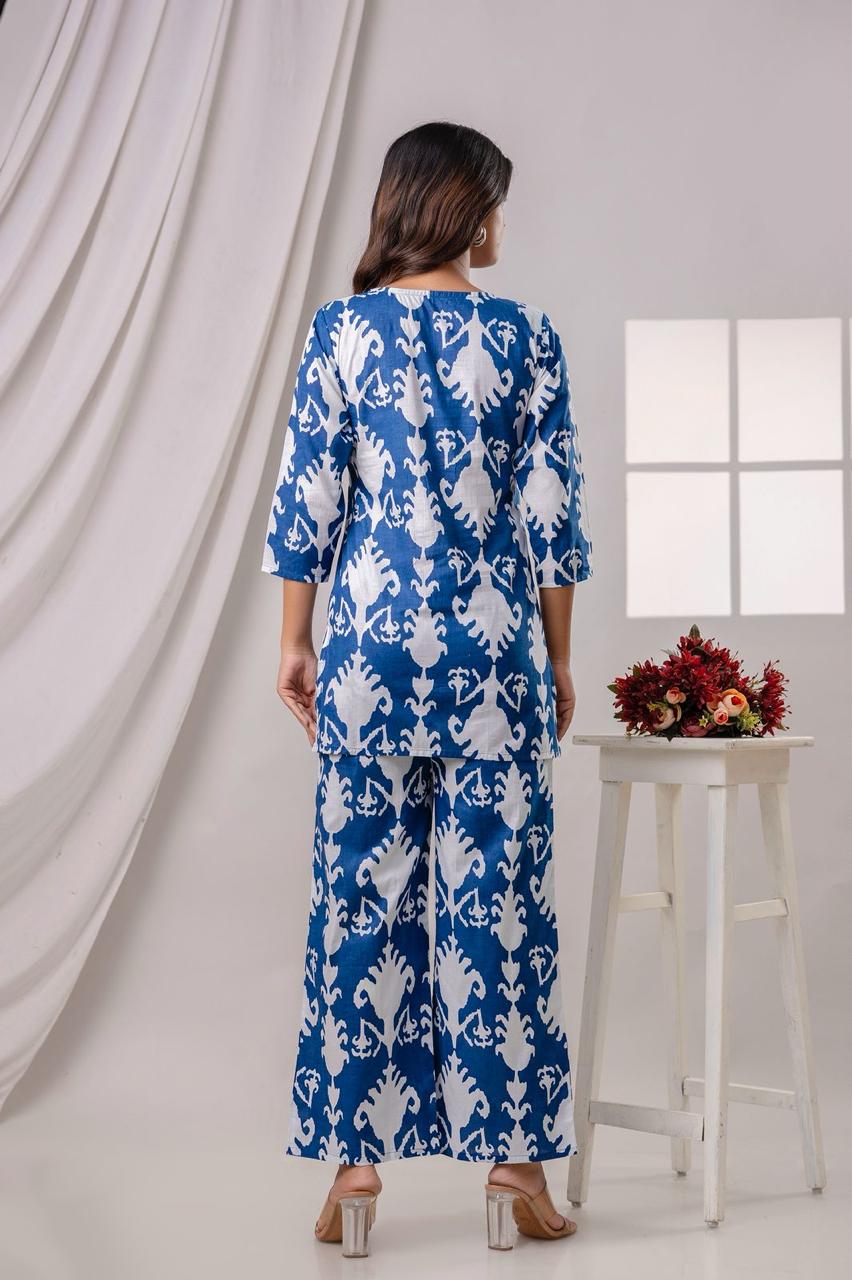 Printed Cotton Co-Ord Set for Women